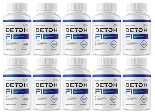 Detox F1 1532MG Advanced Ketogenic Weigh Loss - 10 Bottles 300 Capsules