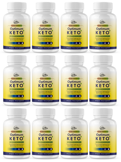 Optimum Keto Fat Utilizing Fat Burner - 12 Bottles 720 Capsules