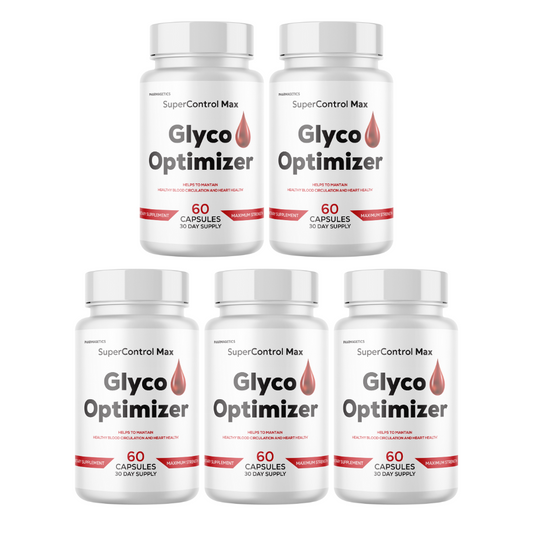 Glyco Optimizer Healthy Blood Circulation & Heart Health 5 Bottles 300 Capsules