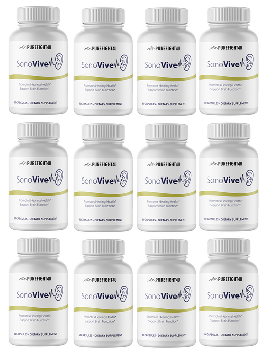 Sonovive Capsules Hearing Supplement 12 Bottles 720 Capsules