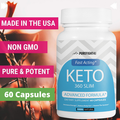 Keto 360 Slim Fast Acting Advanced Formula - 10 Bottles 600 Capsules