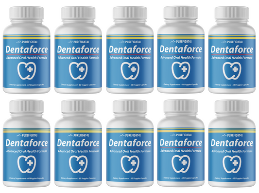 DentaForce Teeth & Gum Supplement - 10 Bottles 600 Capsules