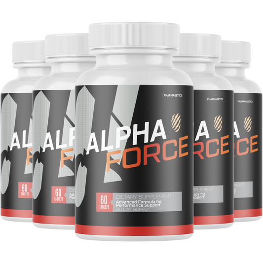 Alpha Force Dietary Supplement For Men ED, AlphaForce Capsules - 5 Bottles