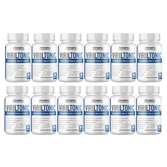 VirilTonic - Enhanced Male Health - 12 Bottles 1080 Capsules