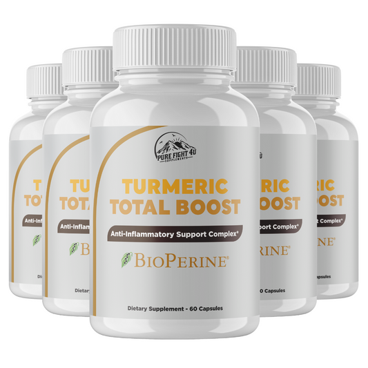 Turmeric Total Boost Anti-Inflammatory Support Complex 5 Bottles 300 Capsules