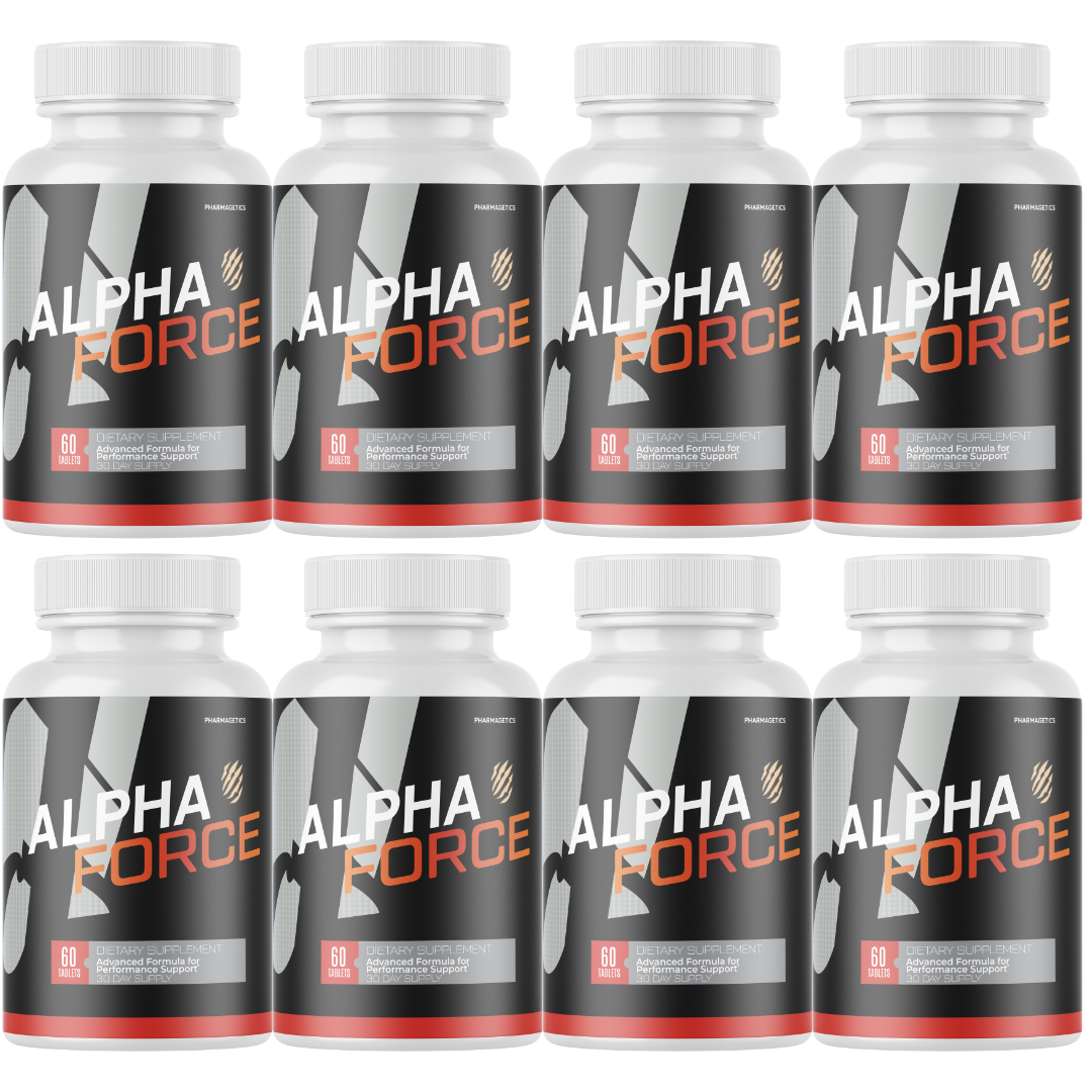 Alpha Force Dietary Supplement For Men ED, AlphaForce Capsules - 8 Bottles