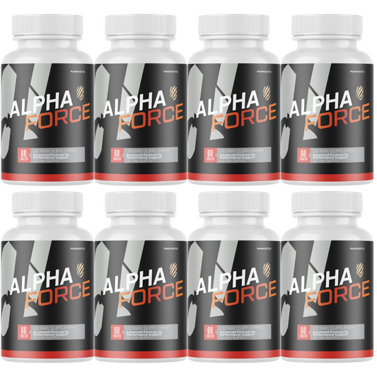 Alpha Force Dietary Supplement For Men ED, AlphaForce Capsules - 8 Bottles