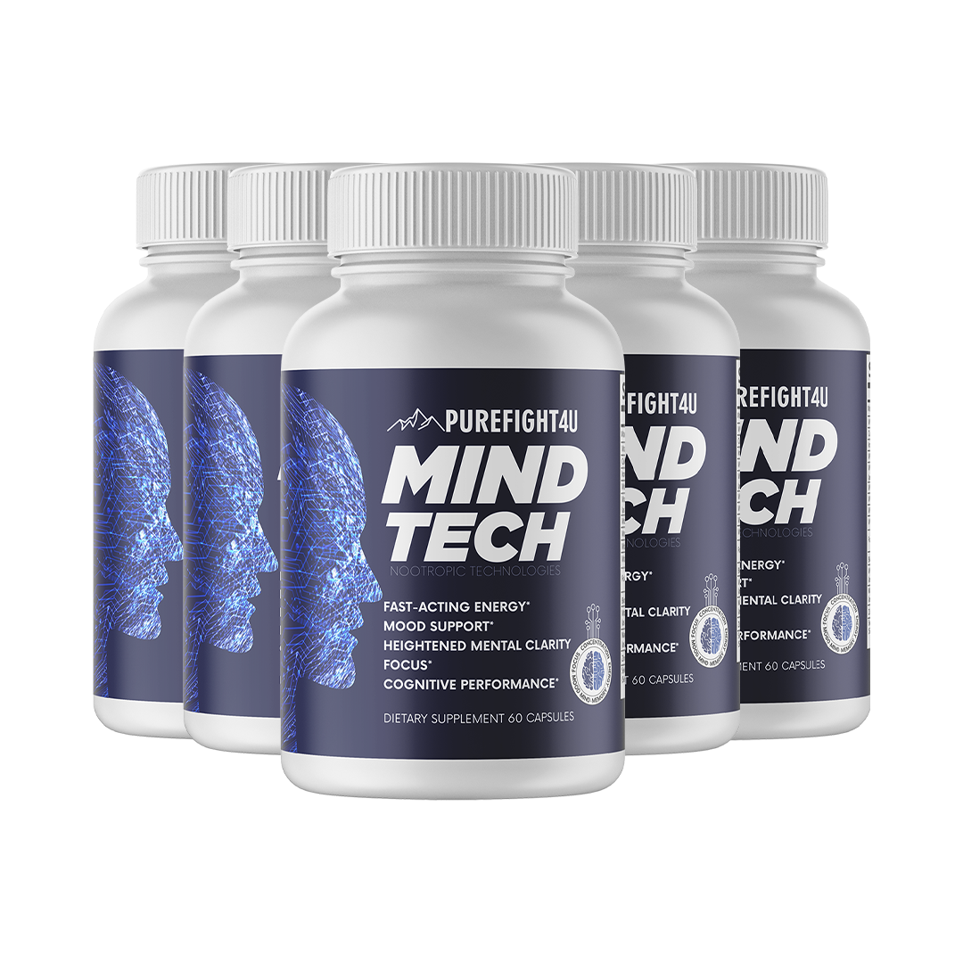 MindTech Nootropic Technologies  Brain Booster Supplement 5 Bottles 300 Capsules