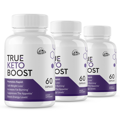 True Keto Boost Dietary Supplement 3 Bottles 180 Capsules