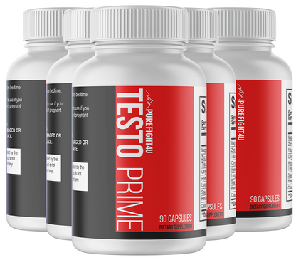 TESTO PRIME Best Testosterone Booster 5 Bottles 300 Capsules