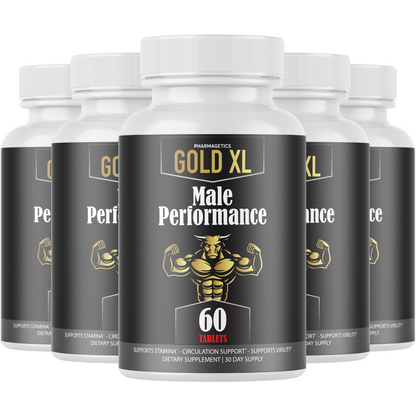 Gold XL for Men, GoldXL Enhancement Pills for Advanced Performance- 5 Bottles