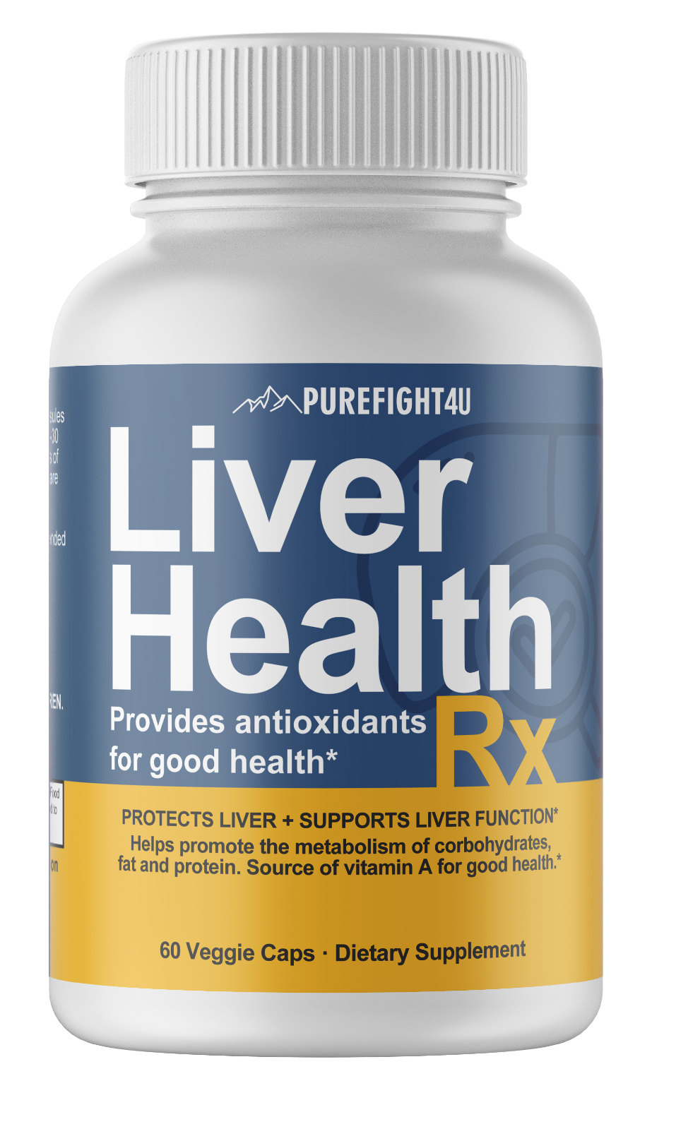 Liver Health RX Formula Supplement Pure Health 60 Capsules