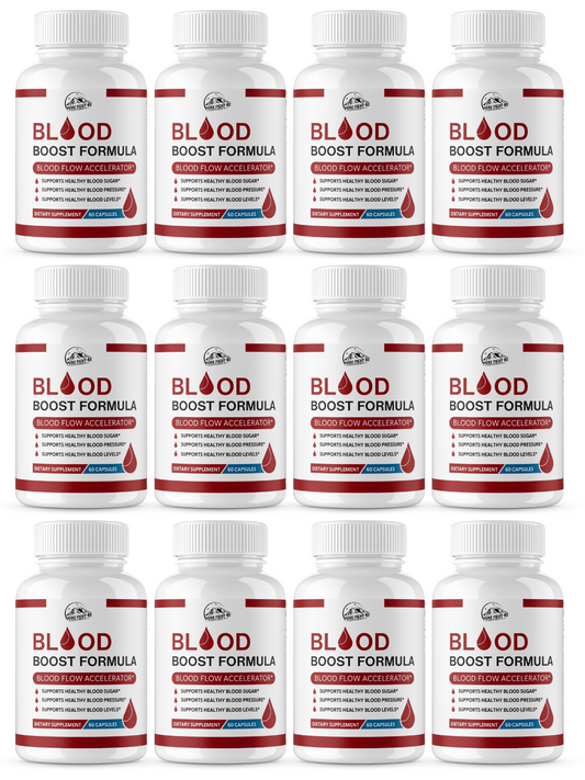 Blood Boost Formula Blood Flow Accelerator 12 Bottles 720 Capsules