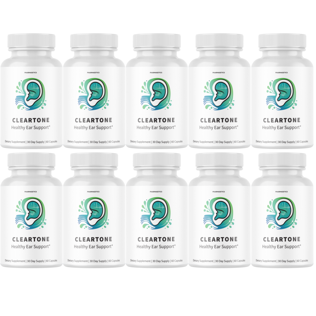 Cleartone Hearing Relief Capsules, Pills for Tinnitus Support -  10 Bottles