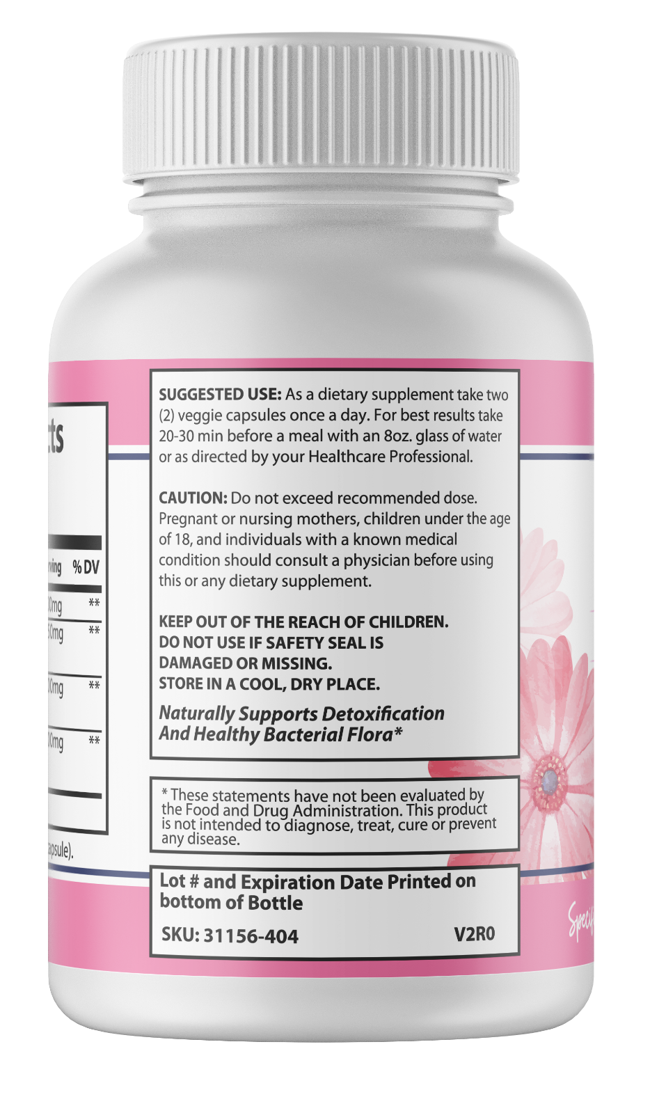 Candilex All Natural Detox Formula 4 Bottles 240 Capsules