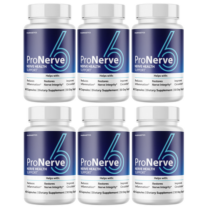 Pro Nerve 6 - Nerve Health  Support 6 Bottles 360 Capsules