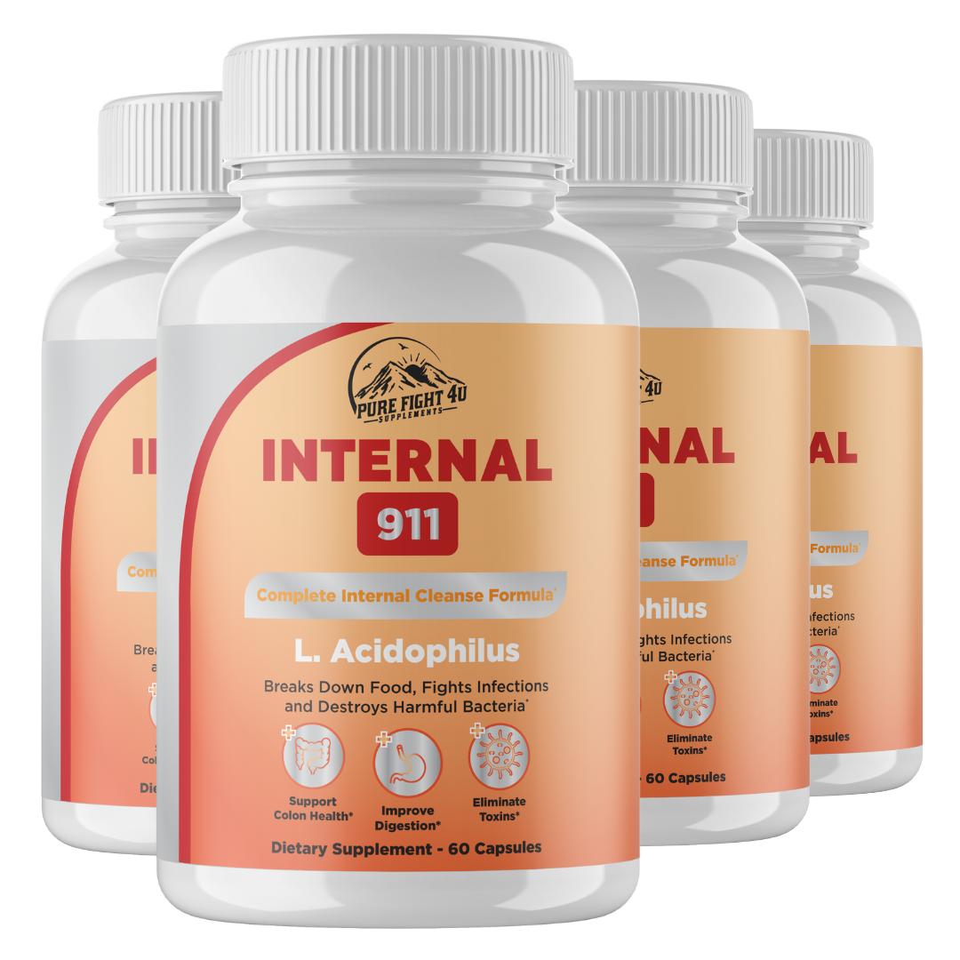 Internal 911 Complete Internal Cleanse Formula 4 Bottle 240 Capsules