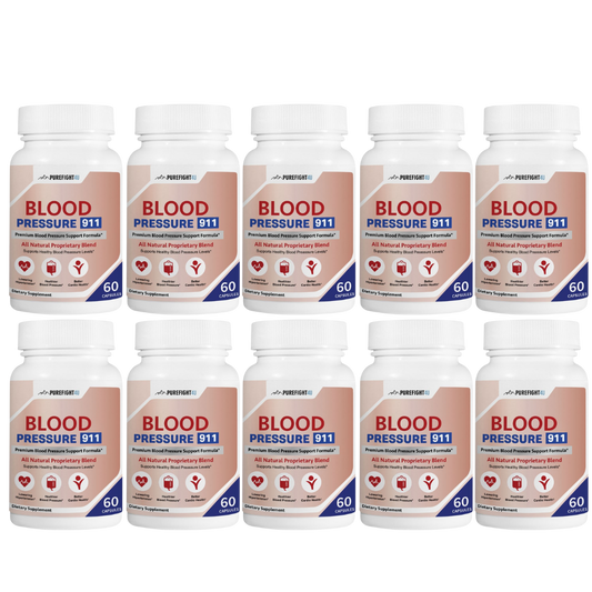 Blood Pressure 911 Premium Blood Pressure Support - 10 Bottles 600 Capsules