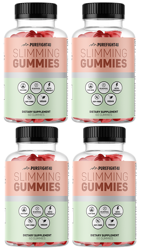 Slimming Gummies Dietary Supplement - 4 Bottles 240 Gummies