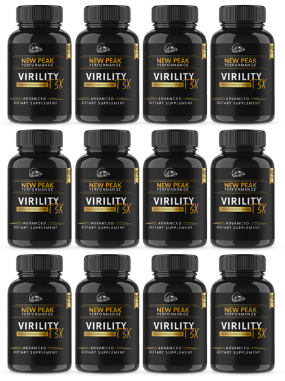 Virility T3X Maximum Strength for Men 12 Bottles 1080 Capsules