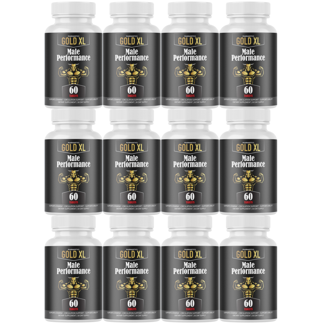 Gold XL for Men, GoldXL Enhancement Pills for Advanced Performance- 12 Bottles