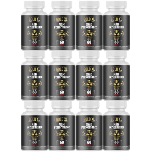 Gold XL for Men, GoldXL Enhancement Pills for Advanced Performance- 12 Bottles