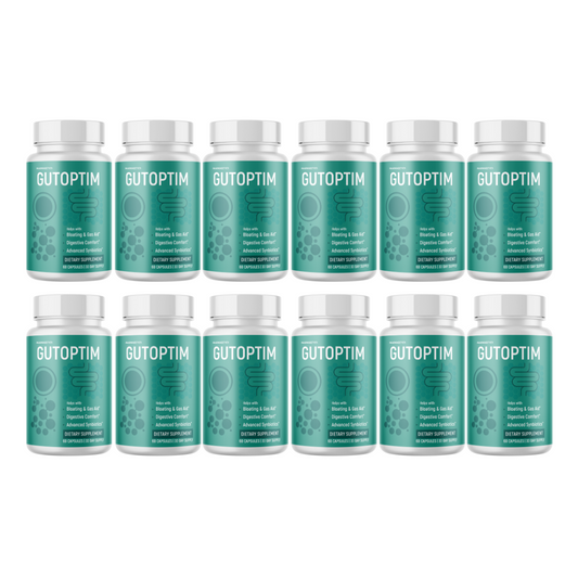 Gutoptim Advanced Gut Health Support Digestion & Bloating 12Bottles 720 Capsules