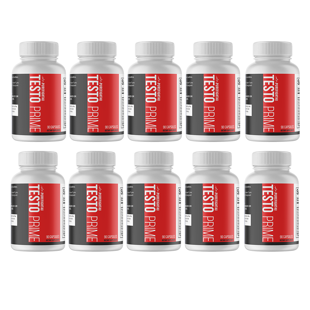 TESTO PRIME Best Testosterone Booster 10 Bottles 600 Capsules