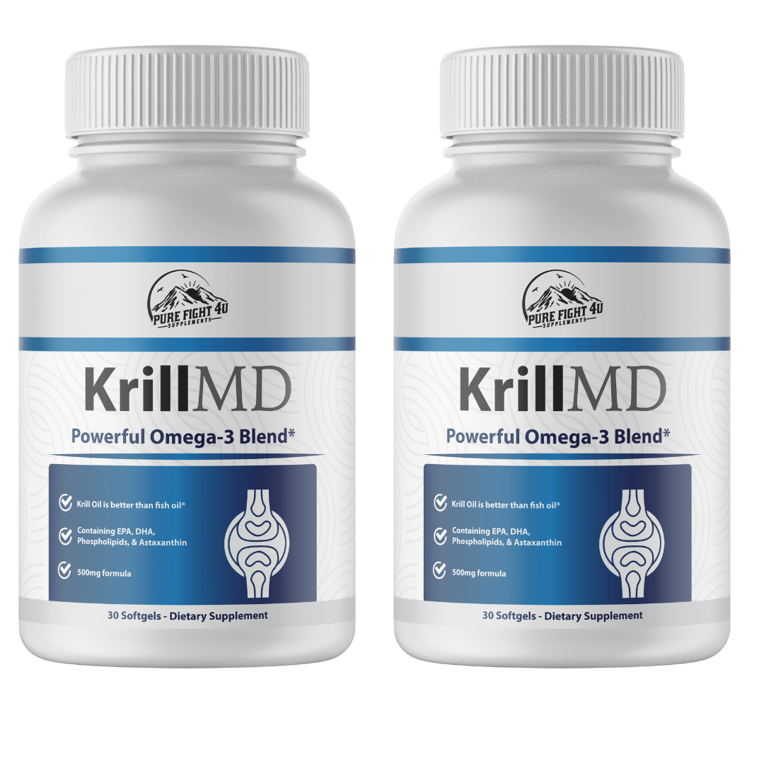 Krill MD Powerful Omega-3 Blend 2 Bottles 120 Softgels