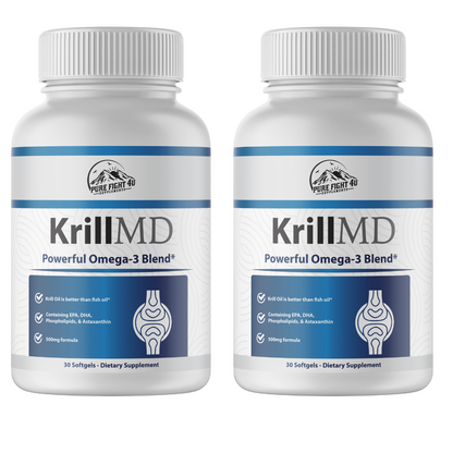 Krill MD Powerful Omega-3 Blend 2 Bottles 120 Softgels