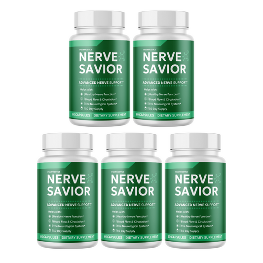 Nerve Savior Advanced Nerve Support 5 Bottles 300 Capsules