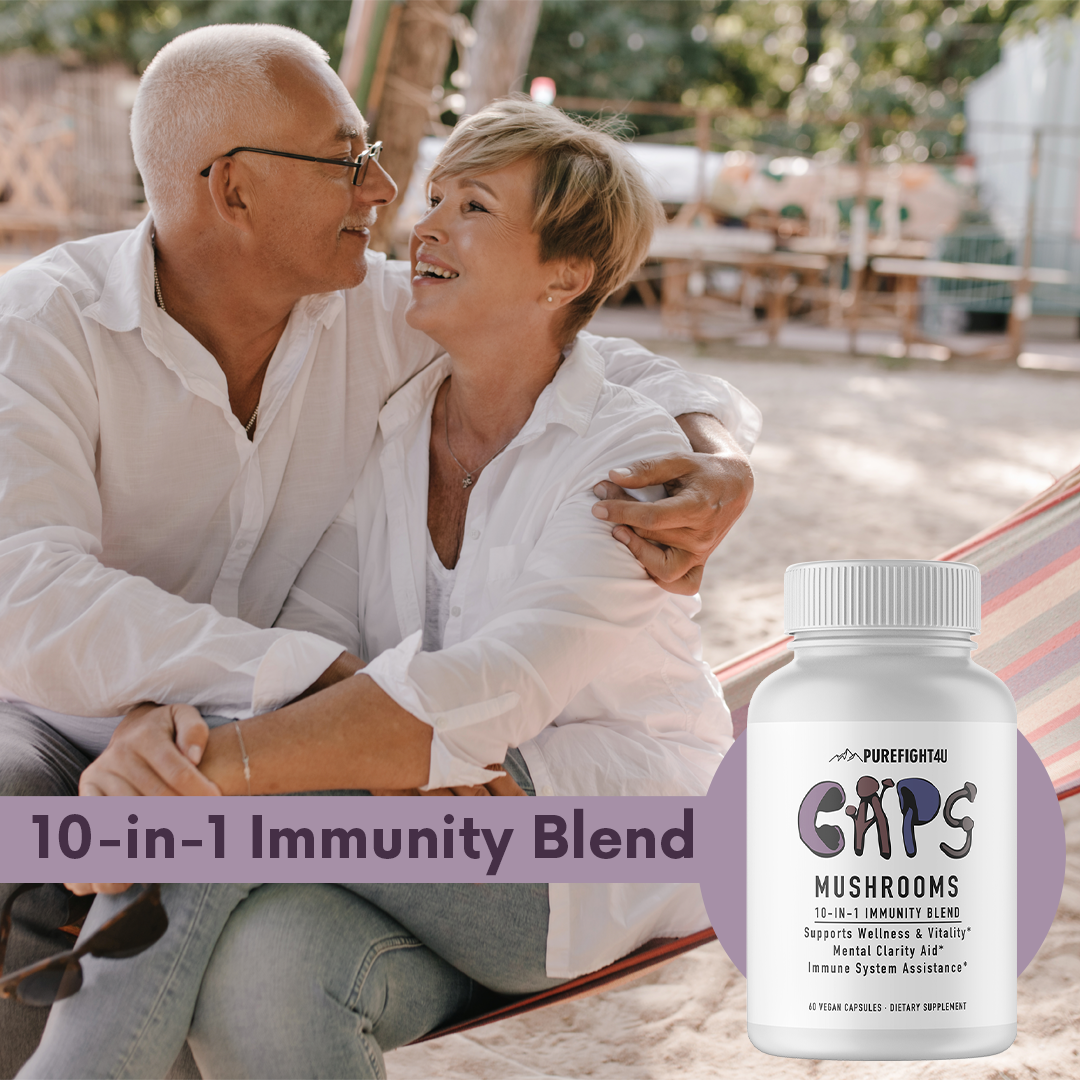 CAPS Mushroom 10-in-1 Immunity Blend 12 Bottles 720 Capsules