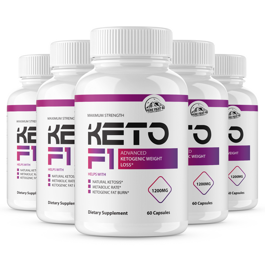 Keto F1 Pills Advanced Ketogenic Weight Loss - 5 Bottles 300 Capsules