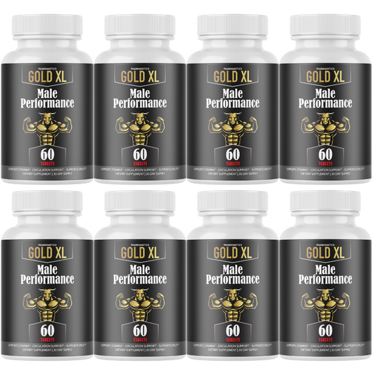 Gold XL for Men, GoldXL Enhancement Pills for Advanced Performance- 8 Bottles