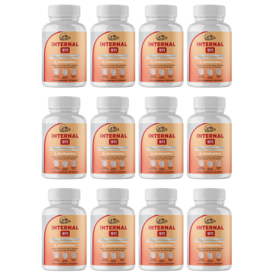 Internal 911 Complete Internal Cleanse Formula 12 Bottle 720 Capsules