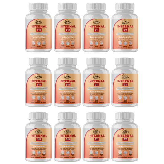 Internal 911 Complete Internal Cleanse Formula 12 Bottle 720 Capsules