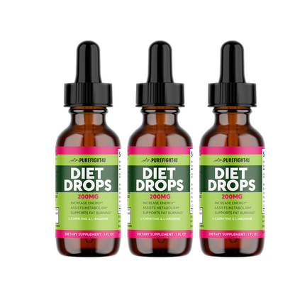 Diet Drops 200 MG Dietary Supplement  1 FL. OZ 4 Bottles