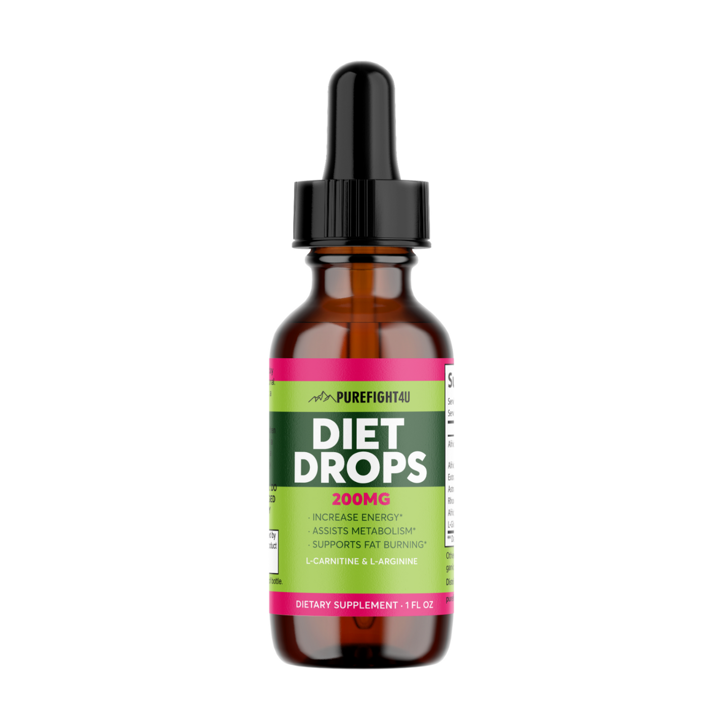 Diet Drops 200 MG Dietary Supplement 1 FL. OZ