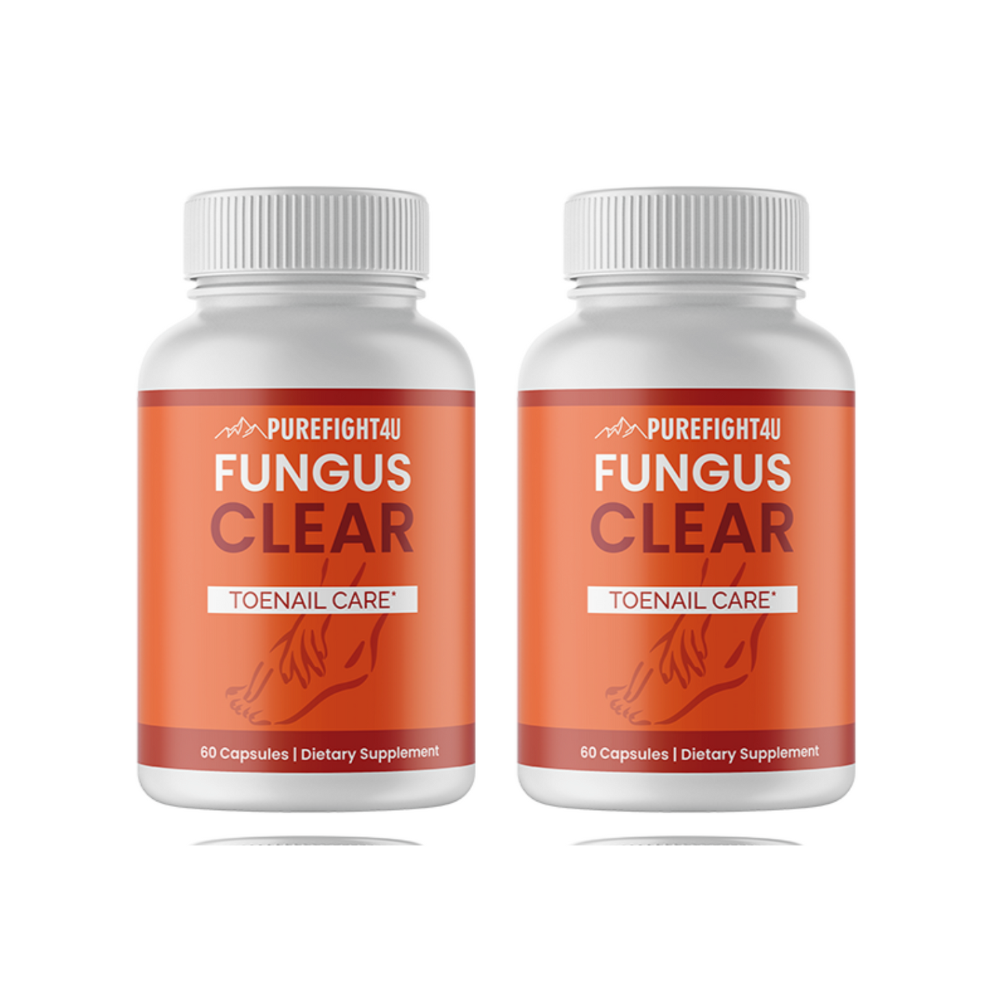 Fungus Clear Toe Nail Care - 4 Bottles 240 Capsules