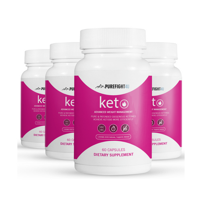 Keto Advanced Weight Management Formula - 4 Bottles 240 Capsules