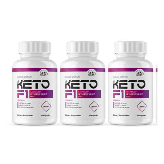 Keto F1 Pills Advanced Ketogenic Weight Loss - 12 Bottles 720 Capsules