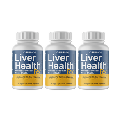 Liver Health RX Formula Supplement Pure Health 3 Bottles 180 Capsules