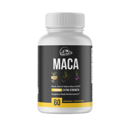 Maca Black, Red,  & Yellow Maca Root 1500mg - 60 Capsules