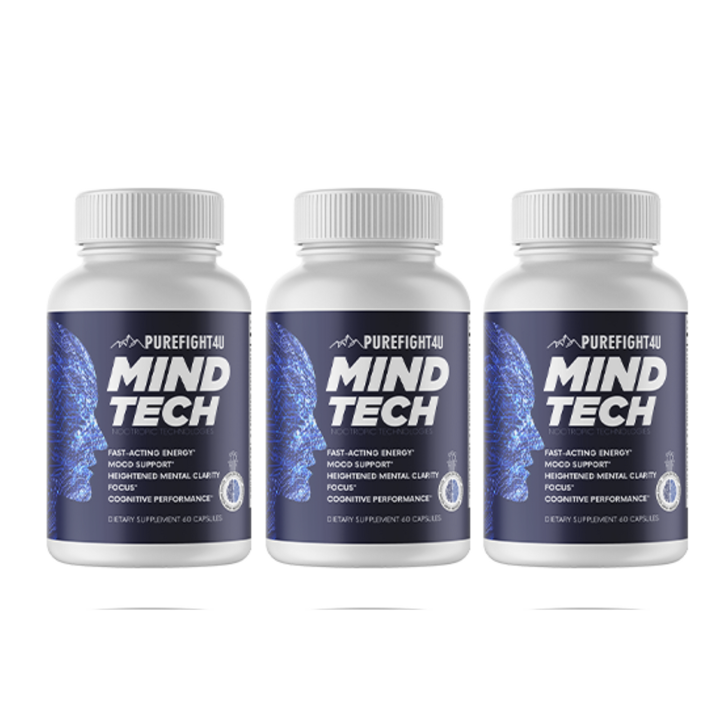 MindTech NootropicTechnologies  Brain Booster Supplement 12 Bottles 720 Capsules