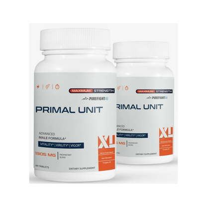 PRIMAL UNIT XL Pills For Men  1305mg - 2 Bottles 120 Capsules