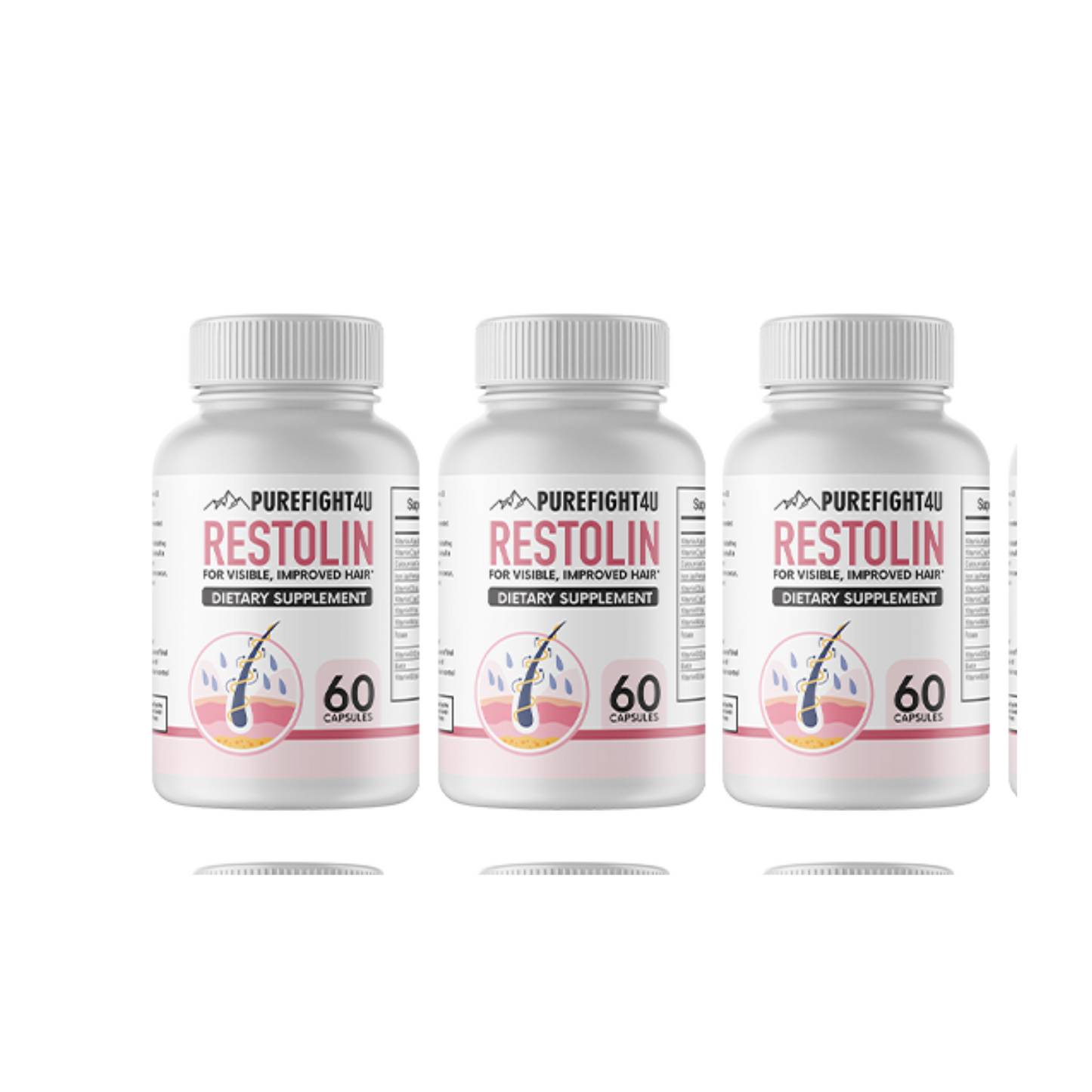 Restolin Hair Skin and Nails Supplement 12 Bottles 720 Capsules