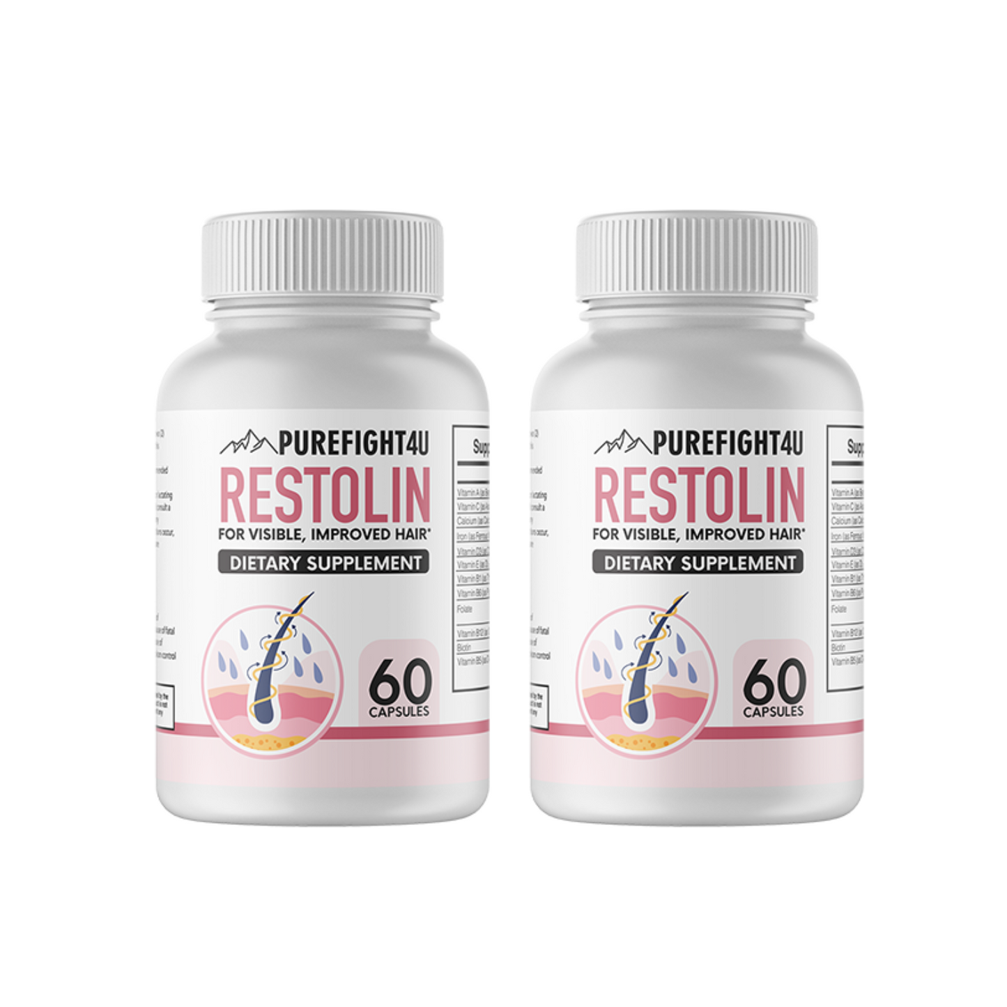 Restolin Hair Skin and Nails Supplement 4 Bottles 240 Capsules