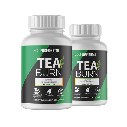 Tea Burn Dietary Supplement 2 Bottles 120 Capsules