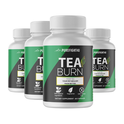 Tea Burn Dietary Supplement 4 Bottles 240 Capsules