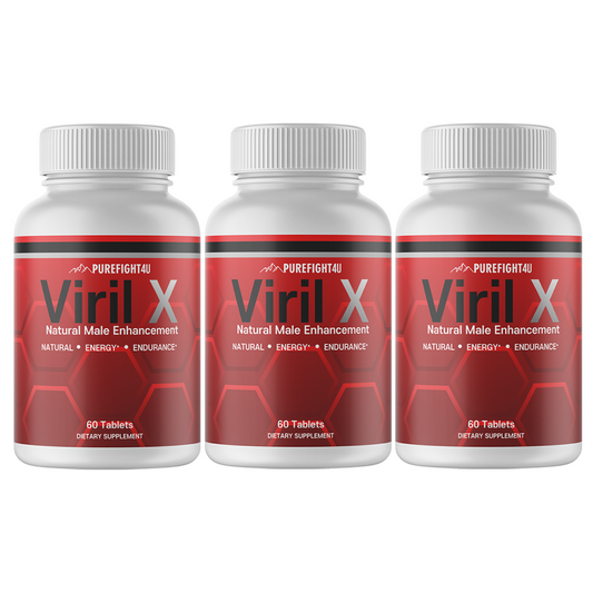 Viril X Dietary Supplement, Natural Male Enhancement, 3 Bottles 180 Tablets